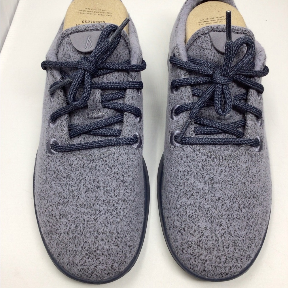 Allbirds men wool blue gray color sneakers